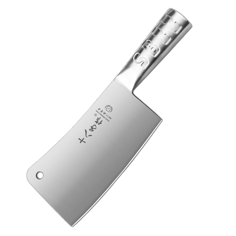 十八子作S1402-A飞球斩骨刀4铬钢材质雅致厨房家用斩骨刀 斩排骨刀具菜刀单刀400系列不锈钢