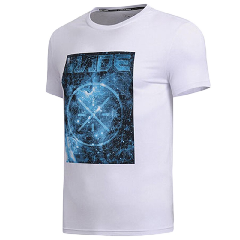 李宁男子运动服夏透气半袖韦德系列短袖T恤