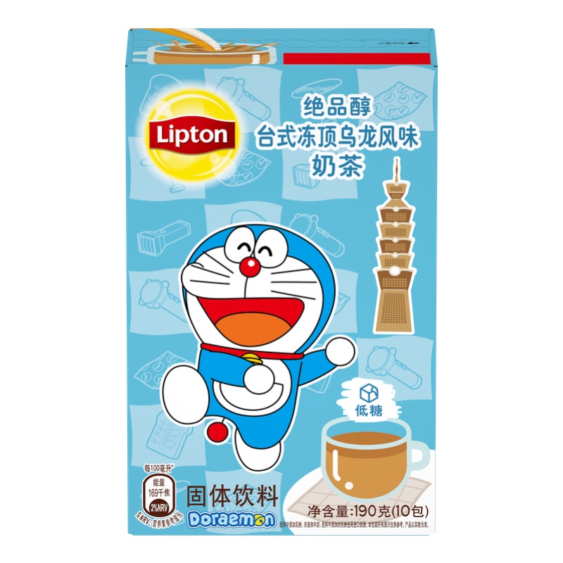 立顿Lipton 绝品醇台式冻顶乌龙茶味奶茶粉 冲调饮品 19g*10 包(新老包装随机发货)