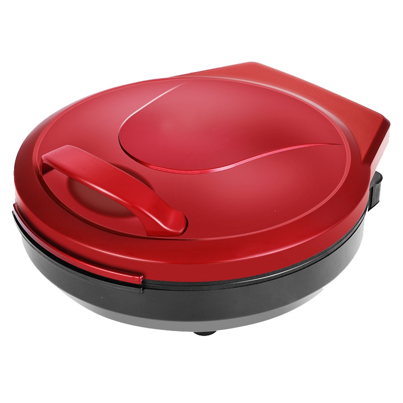 电饼铛家用妖怪双面加热烙煎饼锅自动断电加大加深烤机饼档_特大号加深款中国红标准礼包