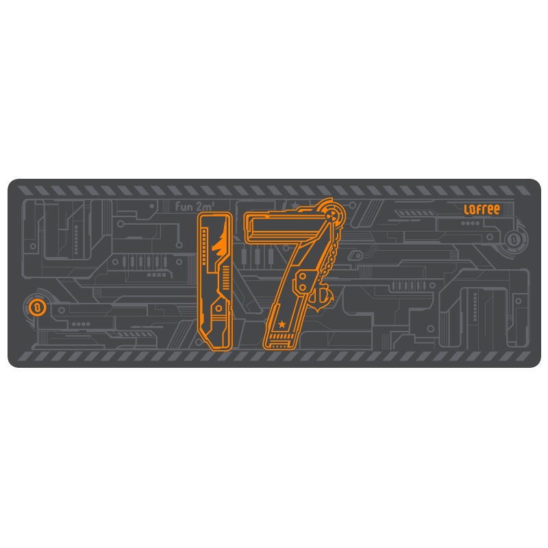 洛斐(Lofree)山东舰文创大号鼠标垫键盘垫办公电脑垫游戏电竞
