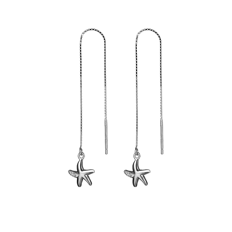 BF璀尚珠宝 海星 S925银精致气质女士耳钉 BFZE0030