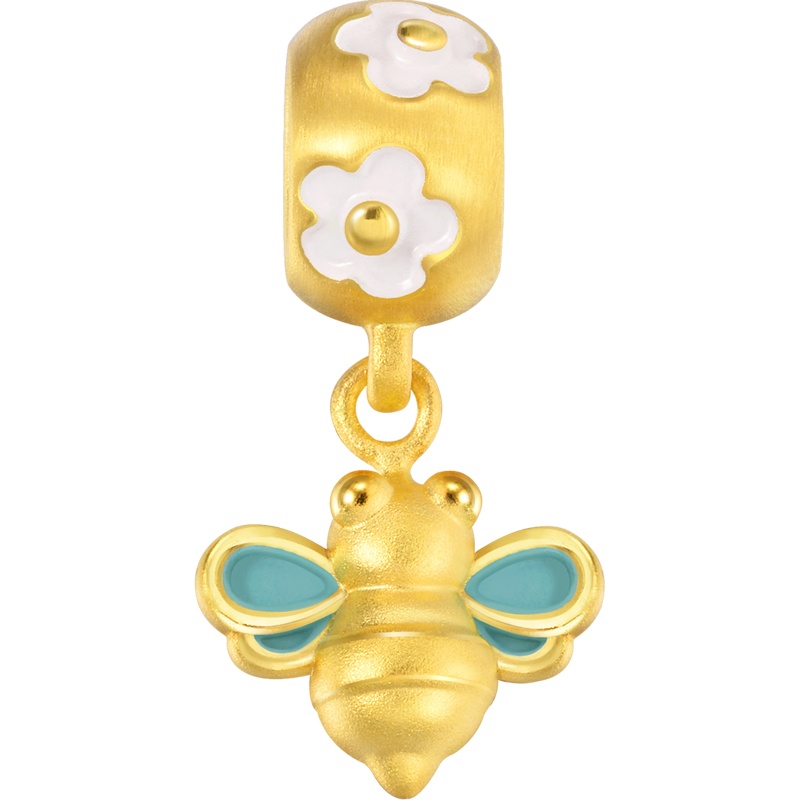 周生生(CHOW SANG SANG)黄金足金Charme串珠系列小蜜蜂转运珠89109C定价