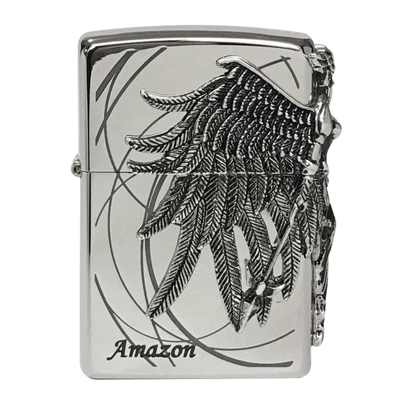 zippo美国原装印第安人之宝防风煤油打火机亚马逊女战士ZBT-1-36b