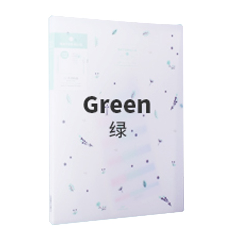 得力资料册收集册72477LV 文件夹学生卷子分类孕期检查报告收纳试卷夹多功能60页大容量透明高中生插页分页神器