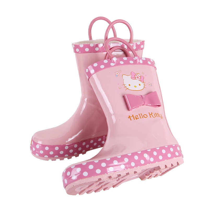 HelloKitty女童雨鞋儿童水鞋宝宝小学生防滑耐磨橡胶雨靴