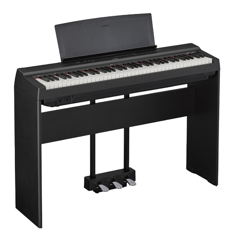 雅马哈(YAMAHA)电钢琴73键重锤P121数码钢琴成人儿童初学官方标配+全套配件黑色