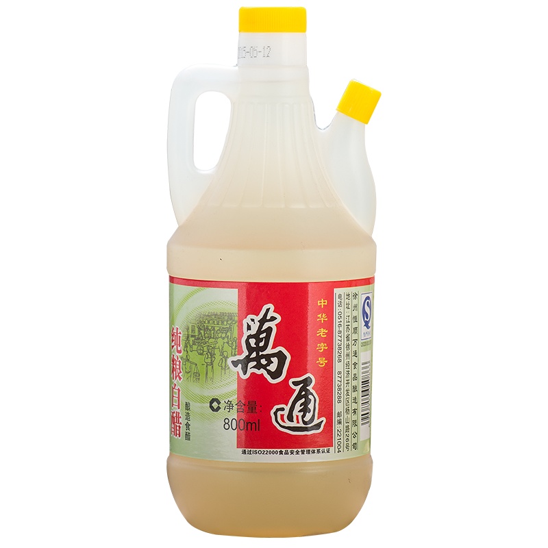 萬通 粮酿造白醋 800ml/瓶 凉拌烹饪香醋饺子醋中华老字号