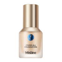 Mistine蜜丝婷小蓝盾粉底液干油皮遮瑕持妆保湿控油定妆粉底液粉底霜 NN120-自然偏黄 30g