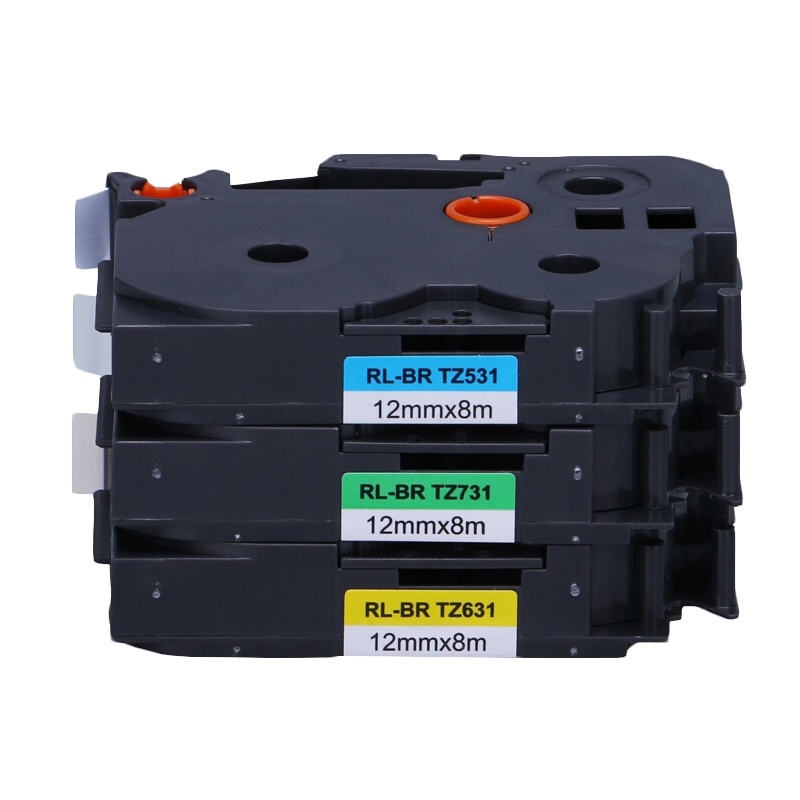 格之格ND-BR TZZ731P标签色带 12mm*8m 绿底黑字 单位(件)