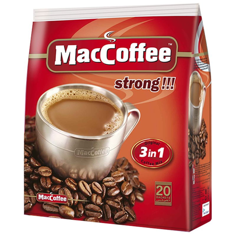 美卡菲(MacCoffee)3合1即溶咖啡超浓360g (18g*20包)马来西亚进口