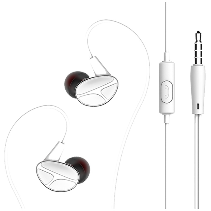 赛歌图 H5耳机有线入耳式耳麦音乐运动游戏吃鸡电脑手机iphone苹果vivo华为IQOO荣耀OPPO 白色 3.5接口