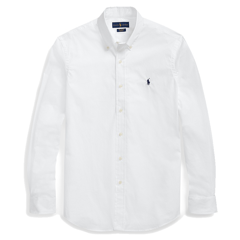 拉夫·劳伦 POLO RALPH LAUREN Classic Fit经典剪裁男士弹力府绸全棉运动休闲商务长袖衬衫