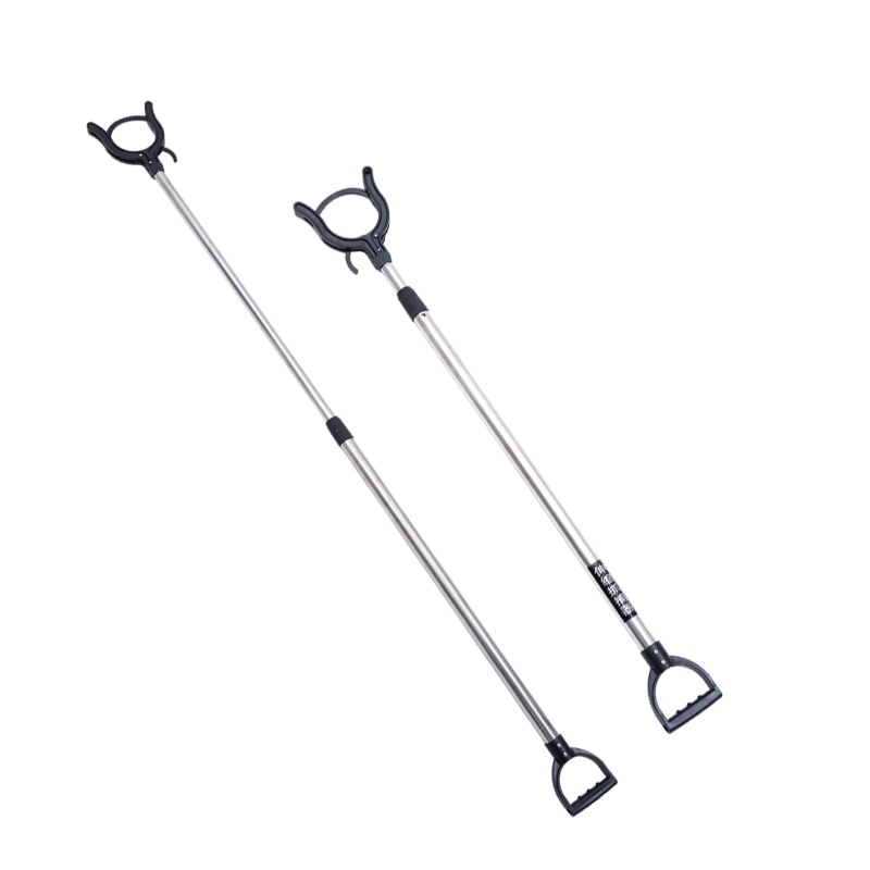 带锁脚叉防暴钢叉伸缩脚叉颈叉校园安保防护器材