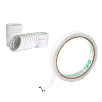 得力30401 高粘性棉纸双面胶带 12mm*10y(9.1m/卷) 24卷/袋装