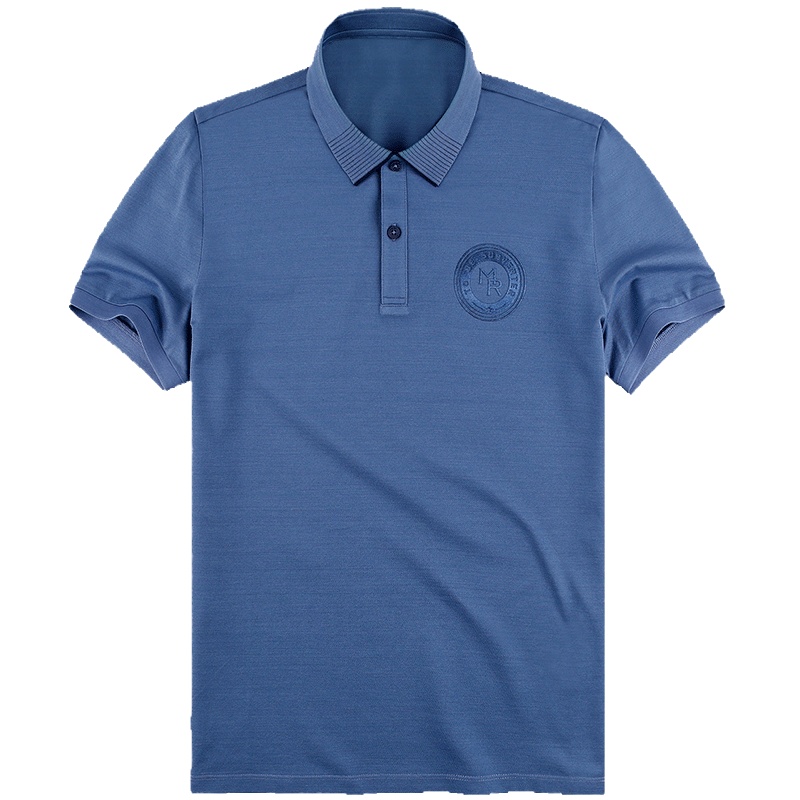 布先生新款polo衫短袖T恤 男装纯棉翻领上衣简约纯色AT10421