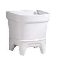 古达拖把池阳台小号陶瓷洗拖布池墩布池家用卫生间方形自动下水器koj4