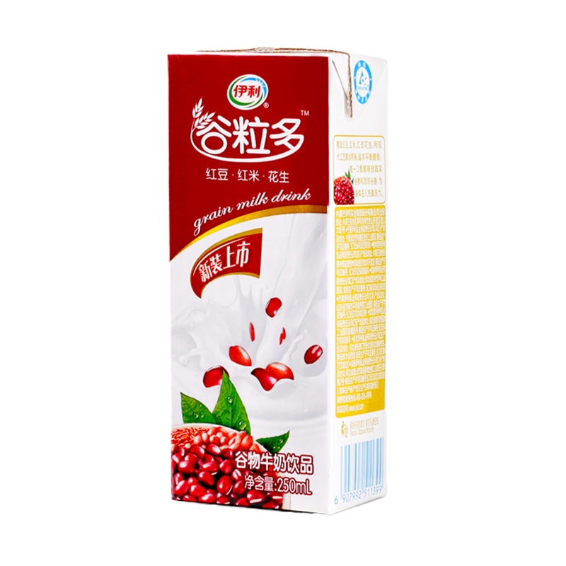 伊利 谷粒多红谷牛奶 250ml 单盒