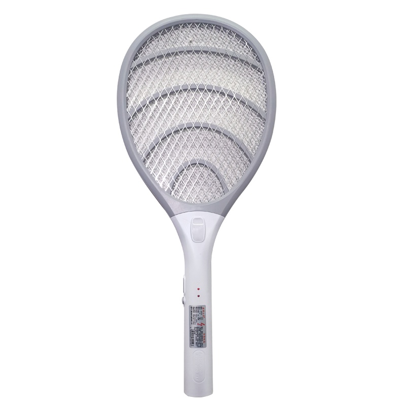 好奇小子 充电式LED灯电蚊拍 家用强力灭蚊驱蚊 电苍蝇拍打蚊子神器电拍子(颜色随机)