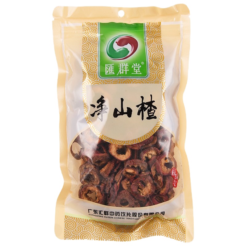汇群堂净山楂150g 消食健胃 行气散瘀 化浊降脂 用于肉食积滞 胃脘胀满 泻痢腹痛 淤血经闭 产后瘀阻 高脂血症