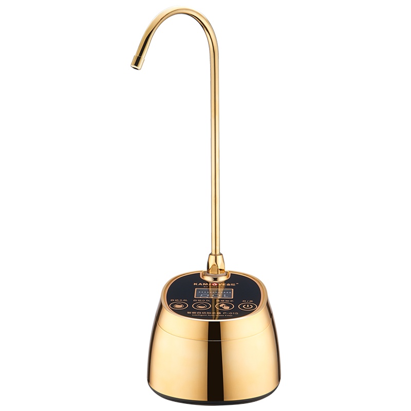 KAMJOVE/金灶 P-01S 抽水器桶装水 桶装水上水器 水桶抽水器 电动抽水器 厨房小工具 加水器 黑金色 茶具