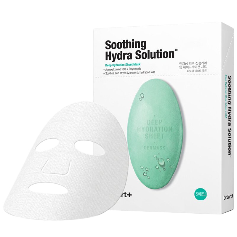 蒂佳婷（Dr.Jart）药丸面贴膜提亮肤色 孕妇敏澸肌肤可用急救补水蚕丝面膜5片/盒 绿色药丸面膜5片*1盒