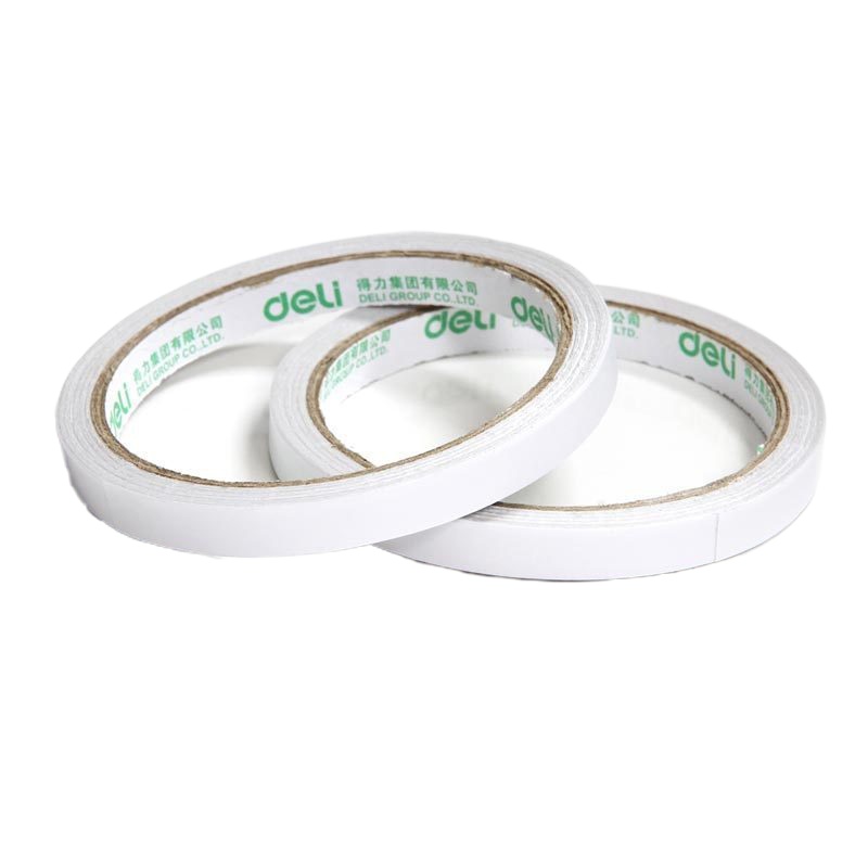 得力(deli)30400棉纸双面胶带80um*9mm*10y(10个装)W