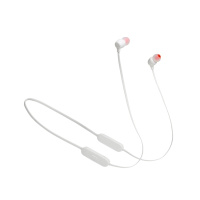 JBL TUNE125BT 无线蓝牙耳机 半入耳式运动耳麦 5.0高效传输 珍珠白