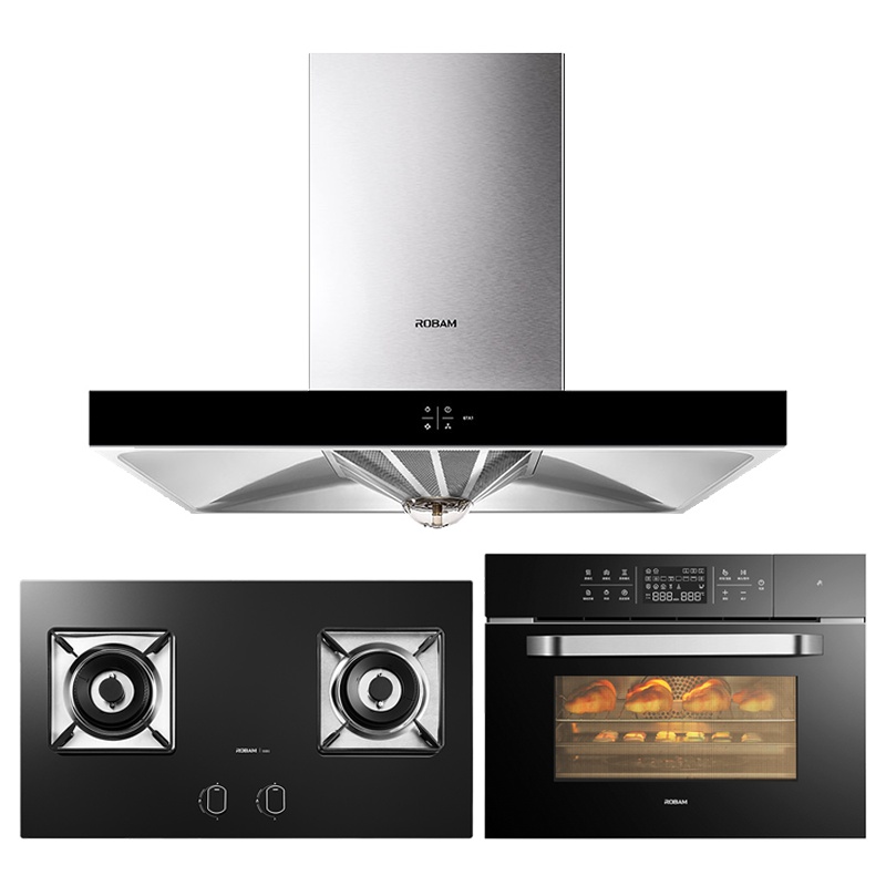 老板(ROBAM)欧式油烟机燃气灶蒸烤箱套餐67A1+56B0+C973X(天然气)煤气灶吸油烟机烟灶蒸烤套餐