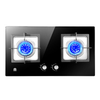 容声燃气灶JZT-Q75-QP06家用煤气灶4.5KW大火力台嵌两用钢化玻璃一级能效童锁保护双眼灶具 天然气