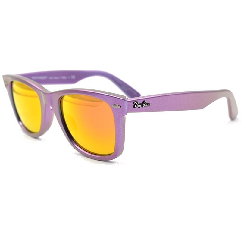 Ray-Ban/雷朋 缤纷炫彩系列新徒步旅行者款公路旅行版男女款亚版太阳镜 RB2140F(炫彩镜框）意大利进口