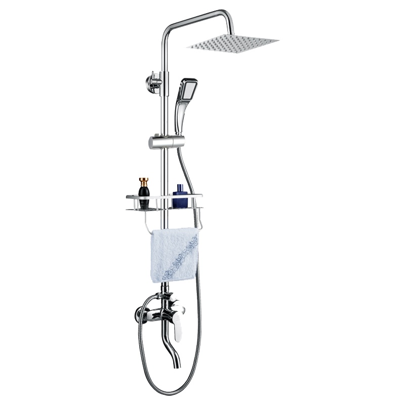 家韵(jiayun) 淋浴花洒套装全铜洗澡神器卫浴沐浴淋浴花酒家用淋雨恒温喷头带铜手喷妇洗器挂墙式升降多出水淋浴花洒