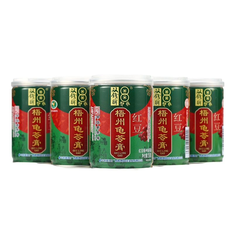 双钱牌 红豆龟苓膏 中华老字号 双钱龟苓膏 250g *12罐 单位:件