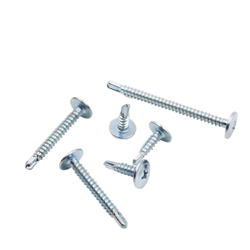 企购优品 镀锌十字圆头带介钻尾螺丝4.2*32(约410颗/1KG)