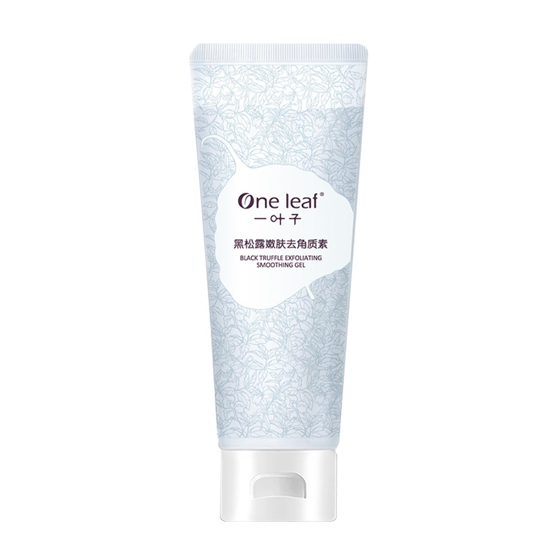 一叶子（one leaf）黑松露嫩肤去角质素100g 深层清洁洗面保湿护肤学生男女各种肤质通用