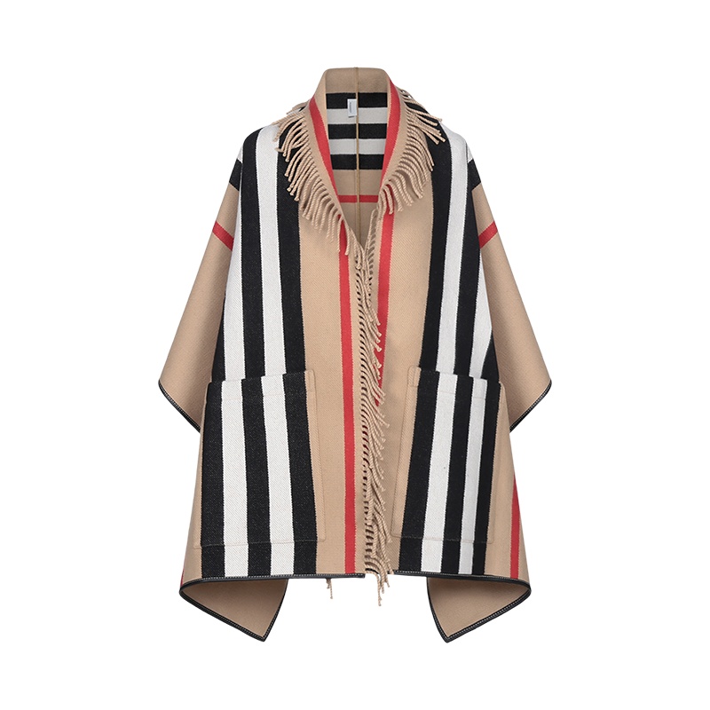 博柏利 BURBERRY 女款绵羊毛披肩80194151