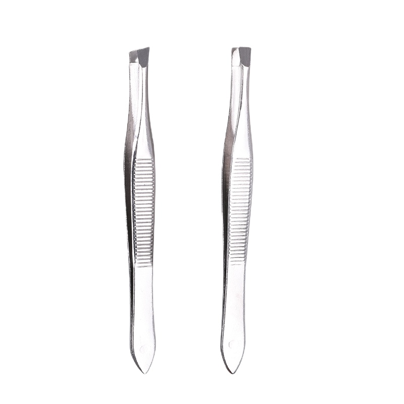 禁用大额券丨小镊子拔毛眉夹眉毛假睫毛夹子修眉夹眉钳拔毛拔胡子全套工具 平口+斜口