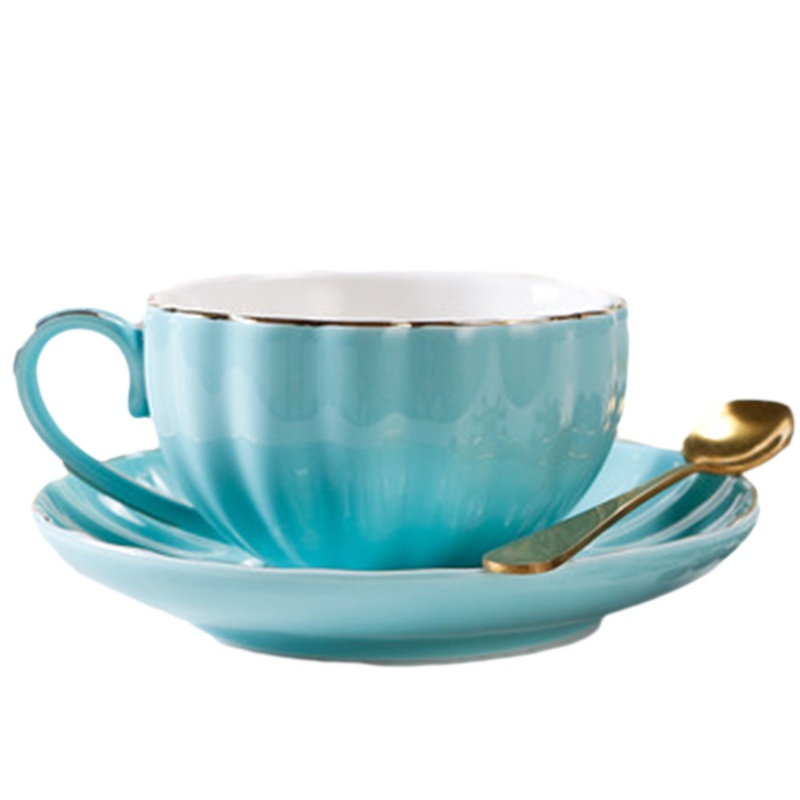 贝瑟斯 欧式小奢华陶瓷3件套装下午花茶茶具英式水杯家用咖啡杯碟