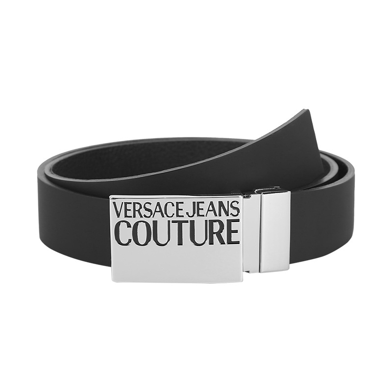 范思哲 VERSACE JEANS COUTURE 男士 皮革板扣式双面皮带腰带71YA6F32 ZP062