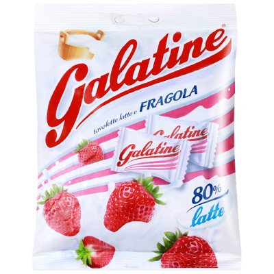 [草莓味奶片]佳乐锭(Galatine)牛奶片牛乳糖草莓味 115g/袋 休闲零食 糖果 进口食品 意大利进口