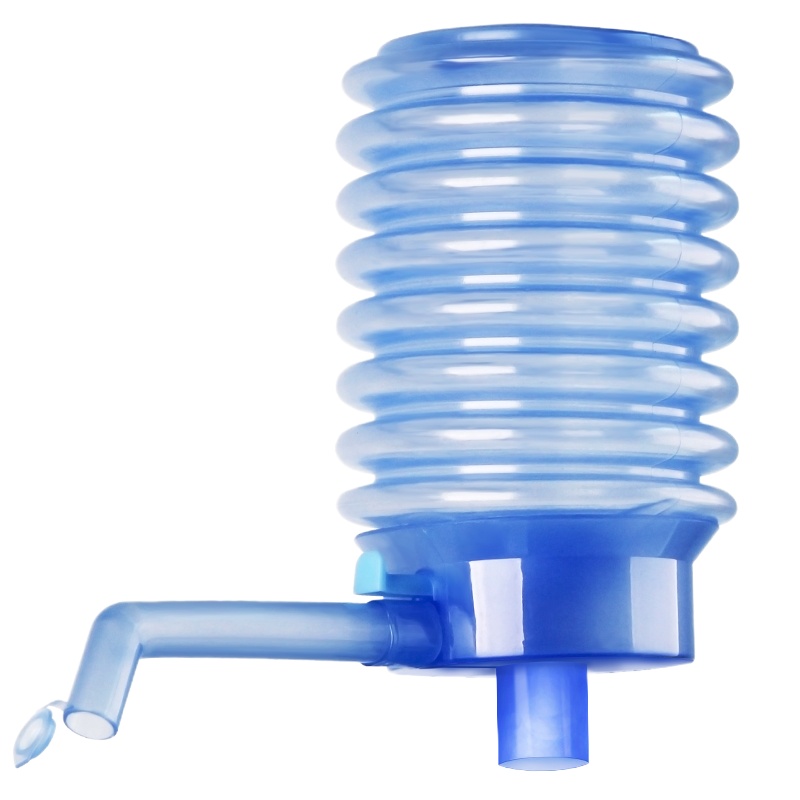 纳居 桶装水抽水器 手动家用按压式抽水饮压水器泵吸水器 深蓝色大号