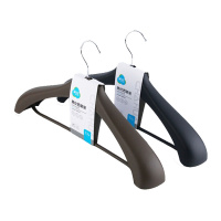 茶花CH-0715 多功能加厚宽肩晾衣架子晒衣架裤架裙夹子西装架西服架