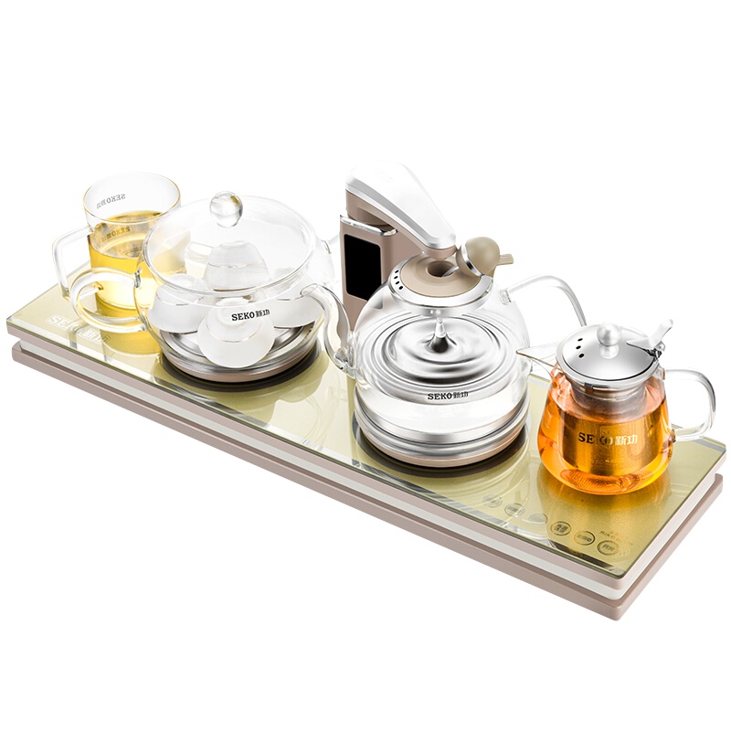 Seko/新功 全自动上水电水壶泡茶壶茶具套装保温飘逸杯烧水壶