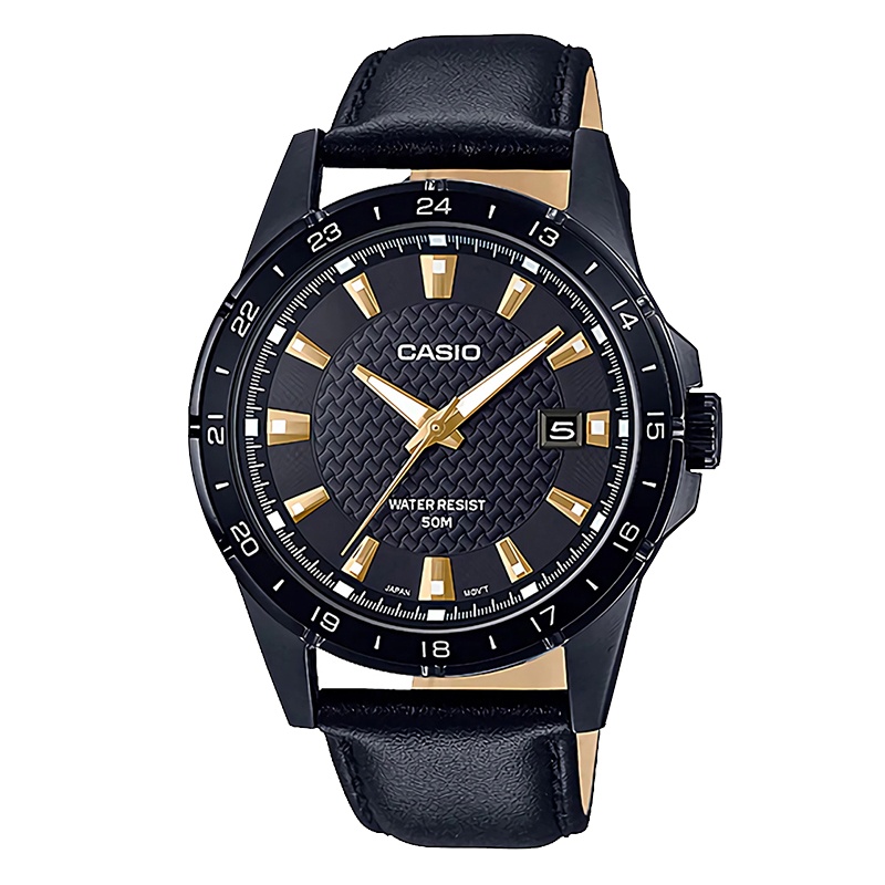 CASIO卡西欧 石英表 男 指针系列日韩品牌休闲男士表MTP-1290BL-1A1