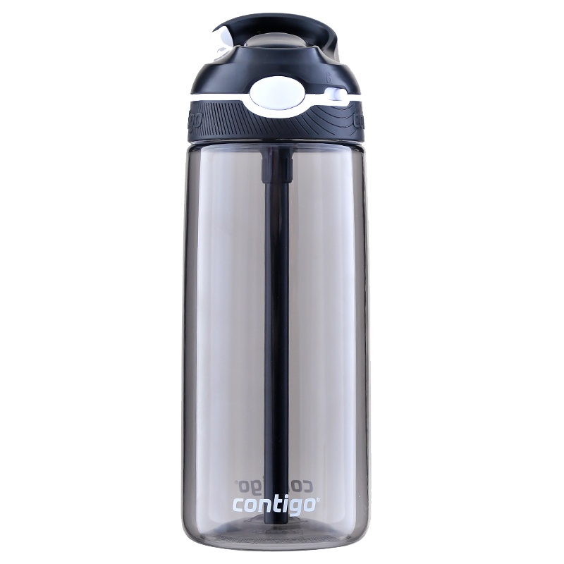 美国contigo品牌Ashland锁扣运动吸管杯HBC-ASH112-黑色杯盖 灰色杯身 560ml