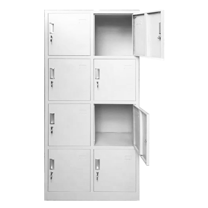 匡大 办公柜 钢制铁皮储物柜换衣柜存包柜带锁碗柜鞋柜8门更衣柜 KDT358