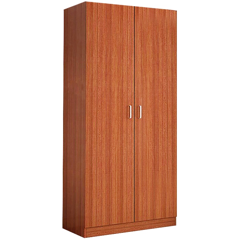 三圣 二门更衣柜木质衣柜员工宿舍衣柜柚木色