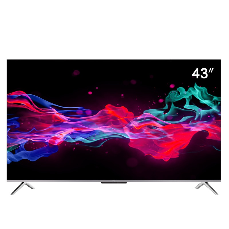 TCL 43V8 43英寸电视 4K超高清 防蓝光 超薄金属机身 全面屏人工智能 教育电视 液晶平板电视机43v8