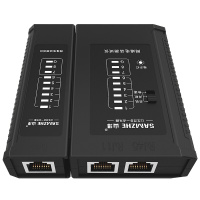 STK 专用 山泽 网络测线仪 黑色RJ45/RJ11测试仪 多功能通断检测器 CS-50 送9V电池 黑色
