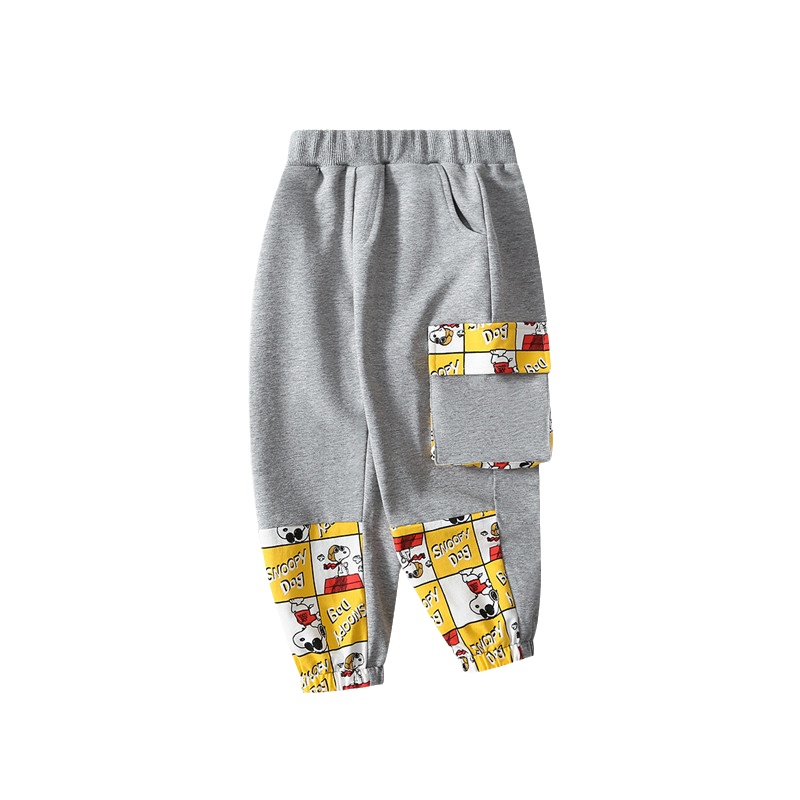 史努比SNOOPY童装儿童裤子新款男童卫裤宝宝春秋长裤